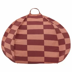 Pouf rond Vibes Tiles | Rouge