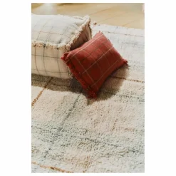 Pouf Tartan | Bleu Glacier