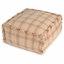 Pouf Tartan | Vieux Rose