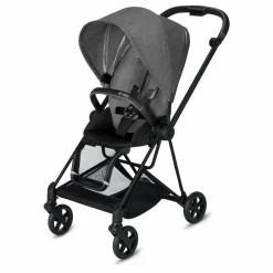 Poussette complète évolutive Mios chassis noir | Gris clair