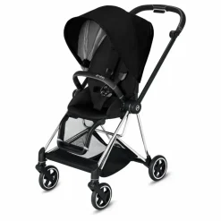 Poussette complète évolutive Mios chassis chrome | Noir