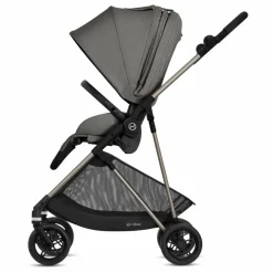 Poussette complète évolutive compacte Melio | Gris clair