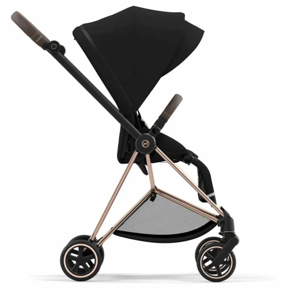 Poussette 2eme âge Mios 2022 châssis rose gold | Noir