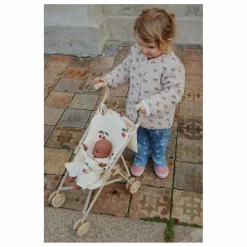 Poussette pour poupée Cherry et son poupon | Beige