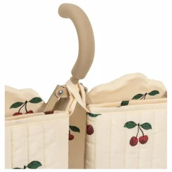 Poussette pour poupées jumelles Cerise | Ecru