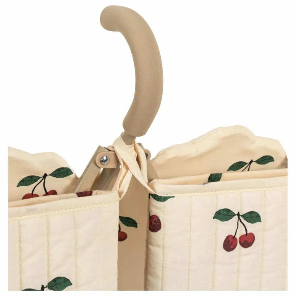 Poussette pour poupées jumelles Cerise | Ecru