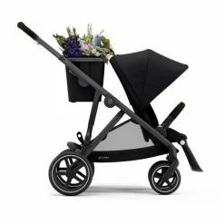 Poussette évolutive Gazelle S châssis noir | Noir