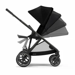Poussette évolutive Gazelle S châssis noir | Noir
