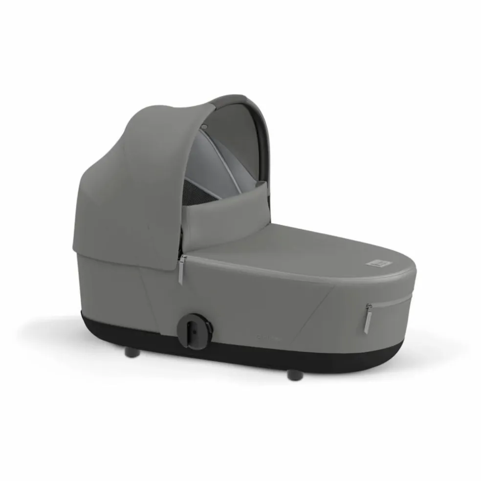 Poussette évolutive Mios 2022 châssis noir | Gris clair