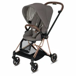 Poussette évolutive Mios 2022 châssis rose gold | Gris clair