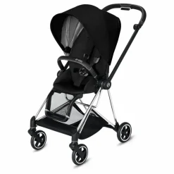 Poussette évolutive Mios 2022 châssis chrome | Noir