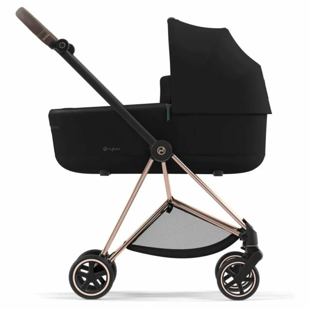 Poussette évolutive Mios 2022 châssis rose gold | Noir