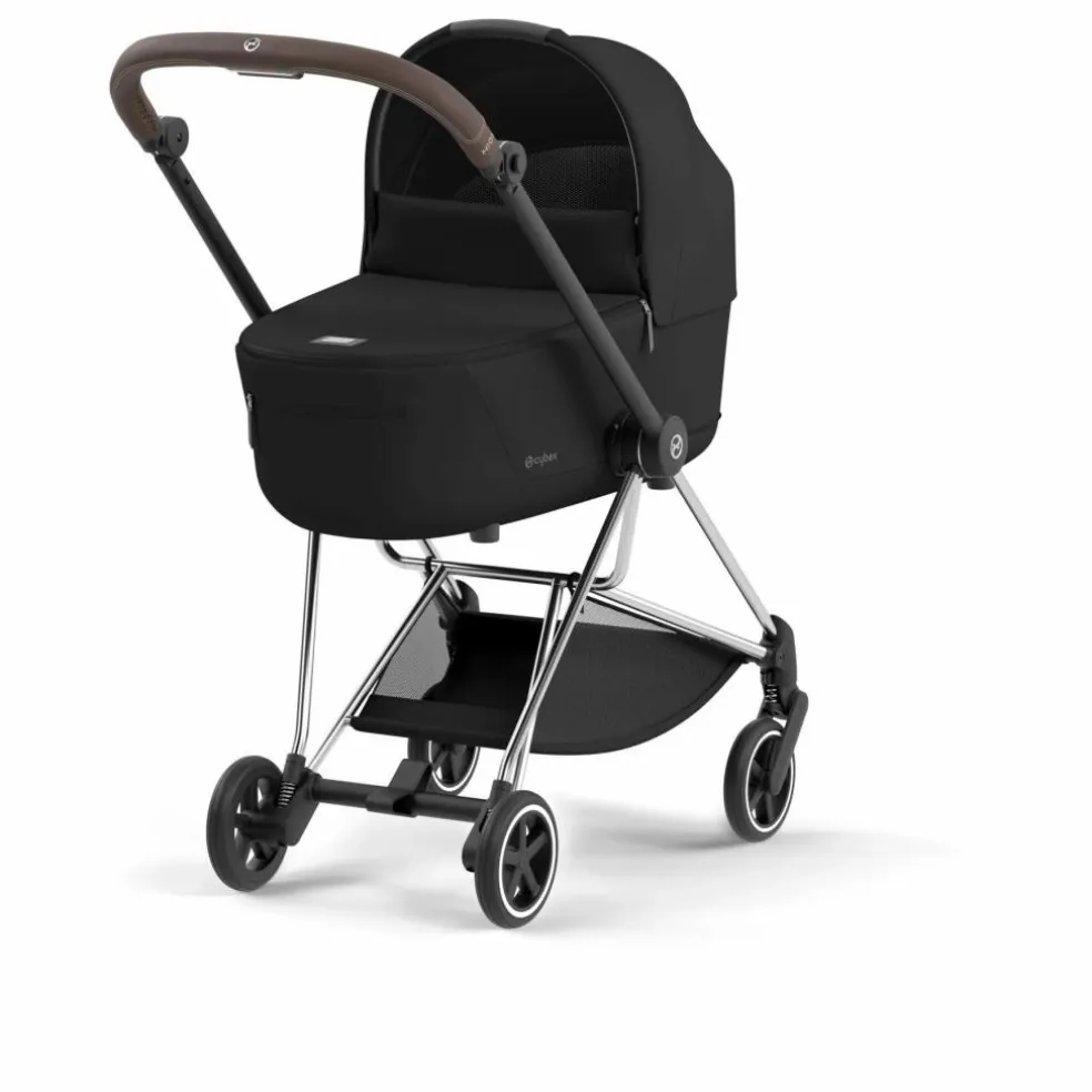 Poussette évolutive Mios châssis chrome | Noir