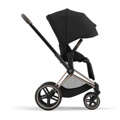 Poussette évolutive Priam châssis rose gold | Noir
