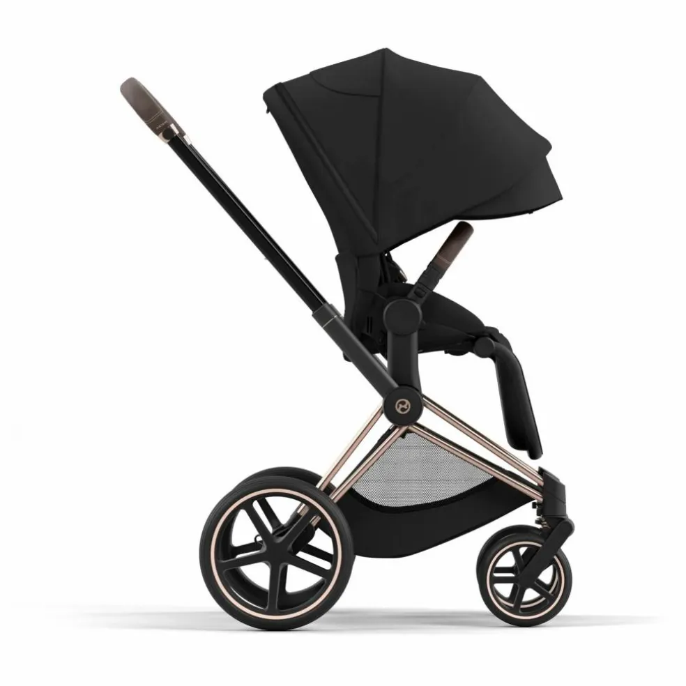 Poussette évolutive Priam châssis rose gold | Noir