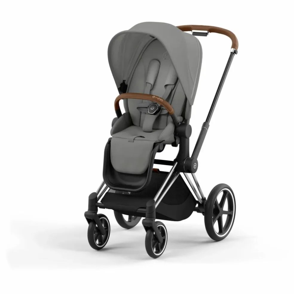 Poussette évolutive Priam châssis chrome | Gris