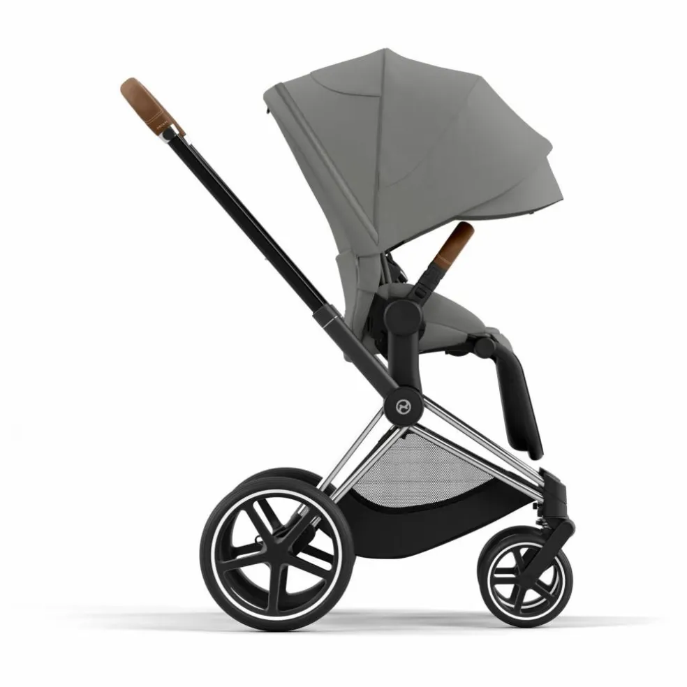Poussette évolutive Priam châssis chrome | Gris