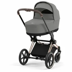 Poussette évolutive Priam châssis rose gold | Gris