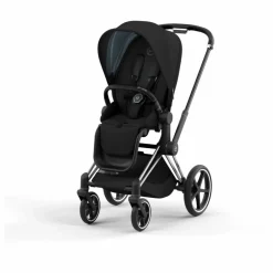 Poussette évolutive Priam 2022 châssis chrome | Noir