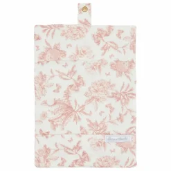 Protège carnet de santé Toile de Jouy | Rose pêche