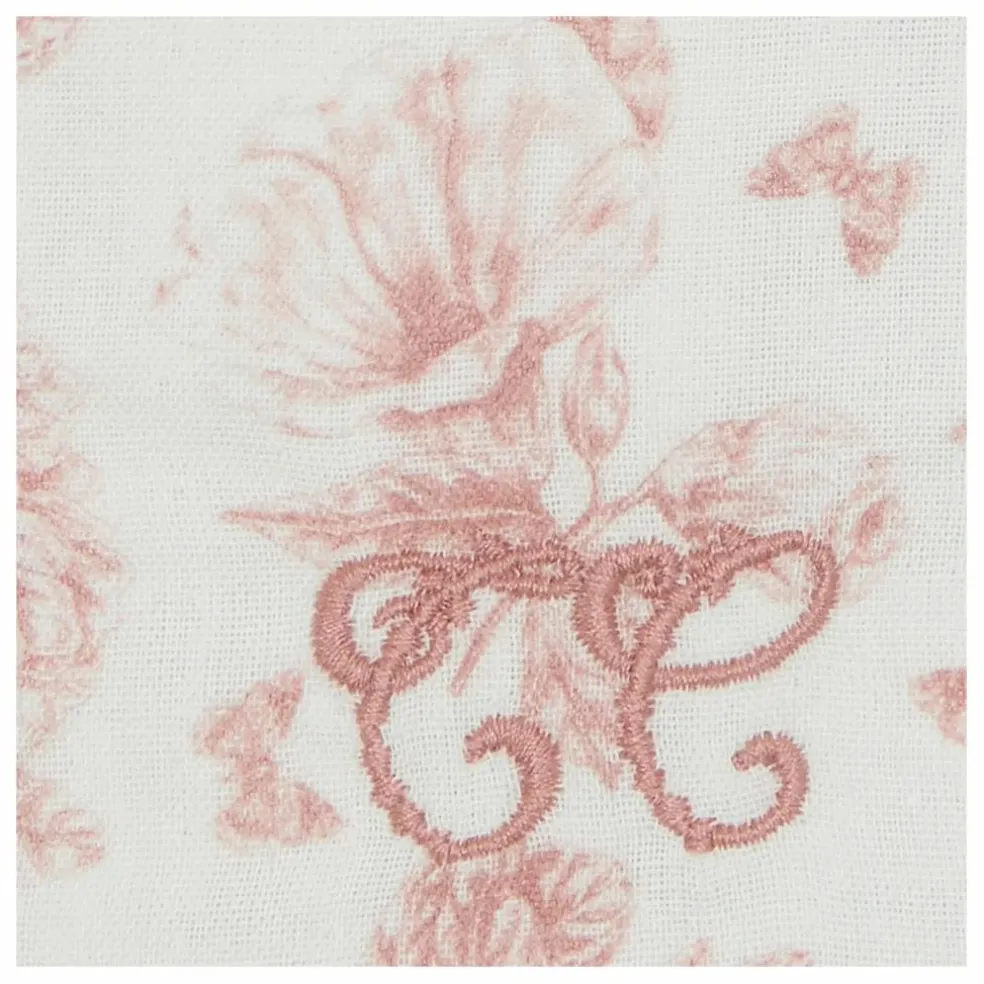 Protège carnet de santé Toile de Jouy | Rose pêche
