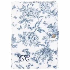 Protège carnet de santé Toile de Jouy | Bleu marine