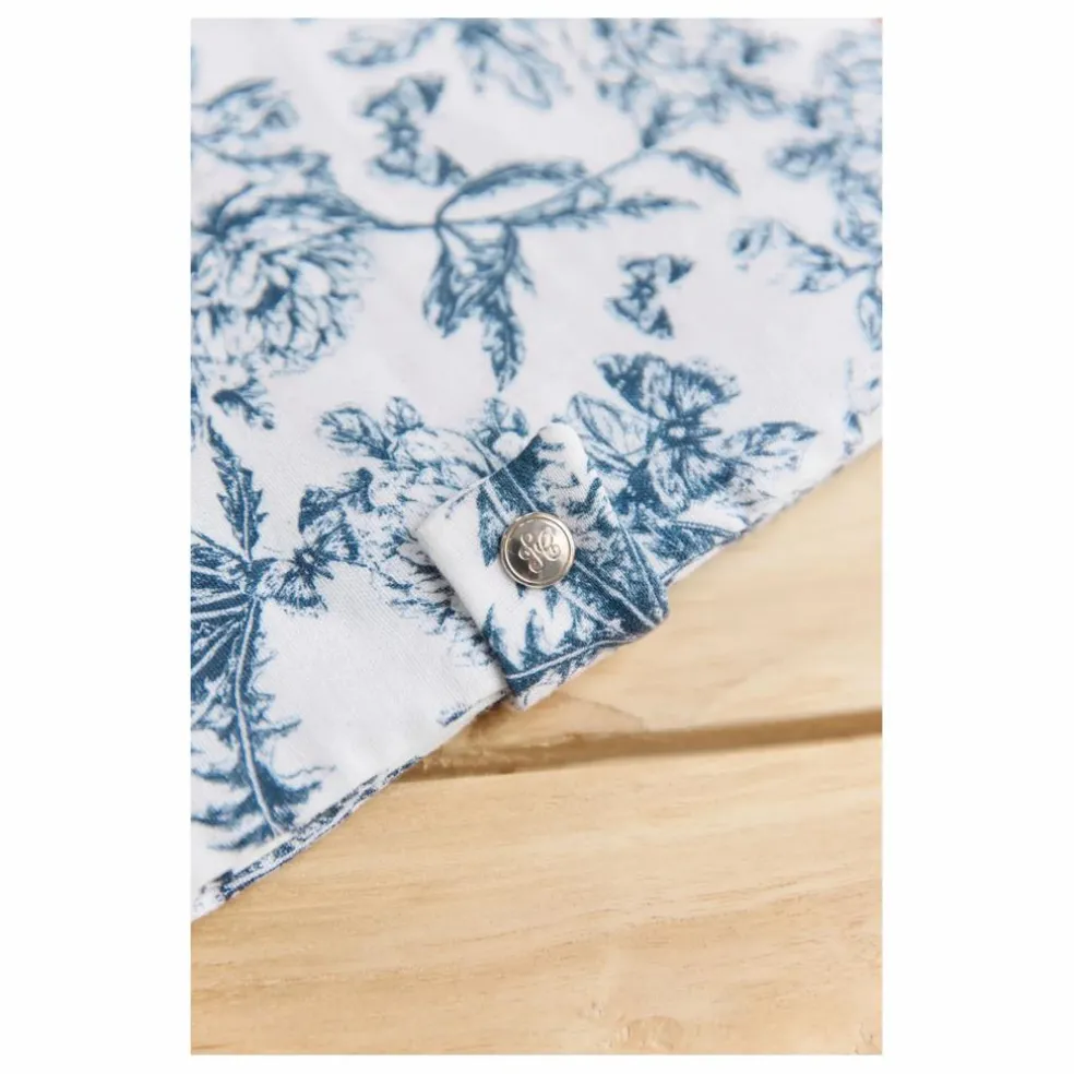 Protège carnet de santé Toile de Jouy | Bleu marine