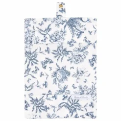 Protège carnet de santé Toile de Jouy | Bleu marine