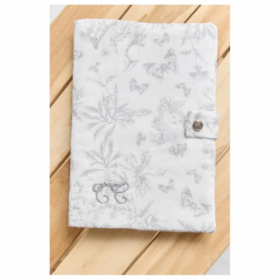 Protège carnet de santé Toile de Jouy | Gris