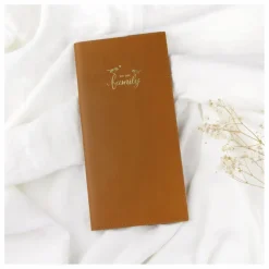 Protège livret de famille en cuir | Caramel