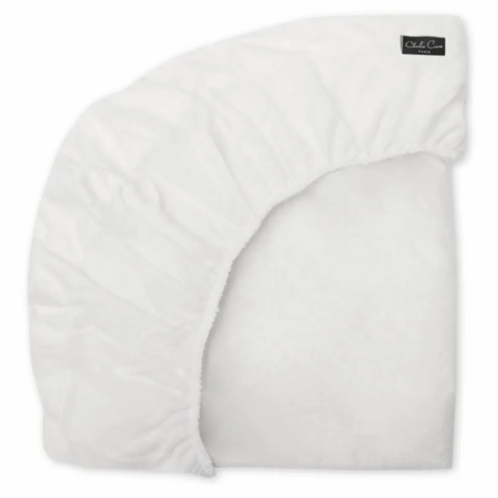 Protège matelas pour lit bébé évolutif Kimi en bambou | Blanc