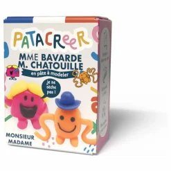 Pâte à modeler Mme Bavarde et Mr Chatouille