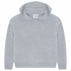 Pull à Capuche Soso Cachemire | Gris chiné clair