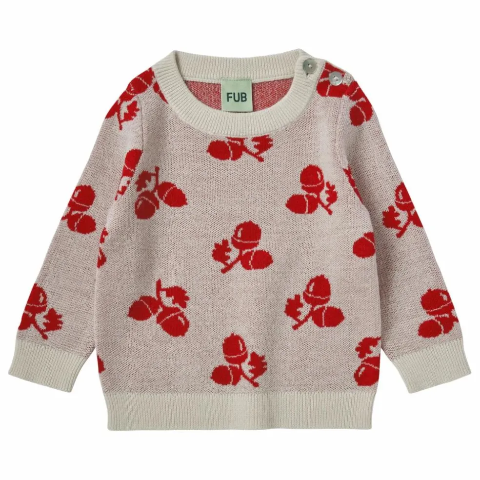 Pull Acorn Maille Fine Laine Mérinos Bébé | Ecru