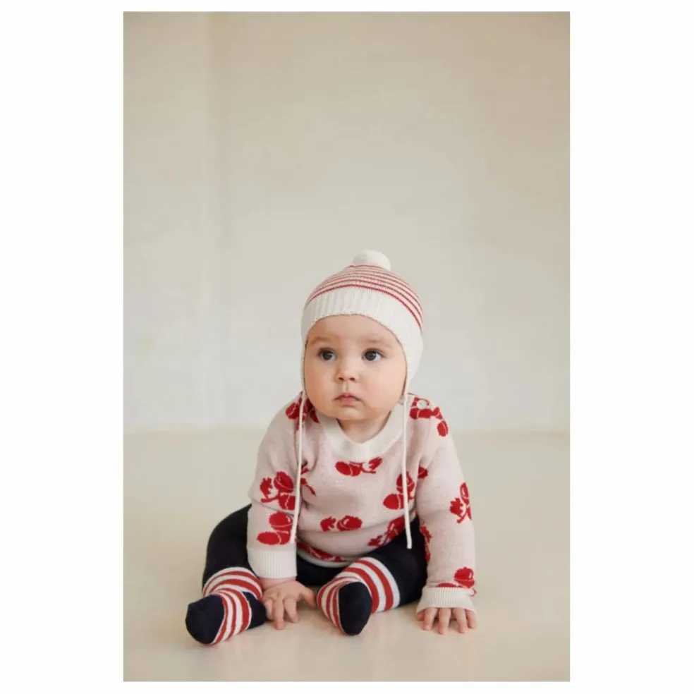 Pull Acorn Maille Fine Laine Mérinos Bébé | Ecru