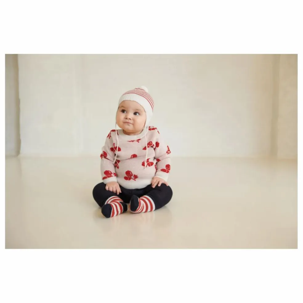 Pull Acorn Maille Fine Laine Mérinos Bébé | Ecru