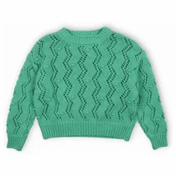 Pull Ajouré Sifnos Coton Bio | Bleu turquoise