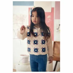 Pull Alicia Crochet | Rose poudré