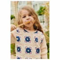 Pull Alicia Crochet | Rose poudré