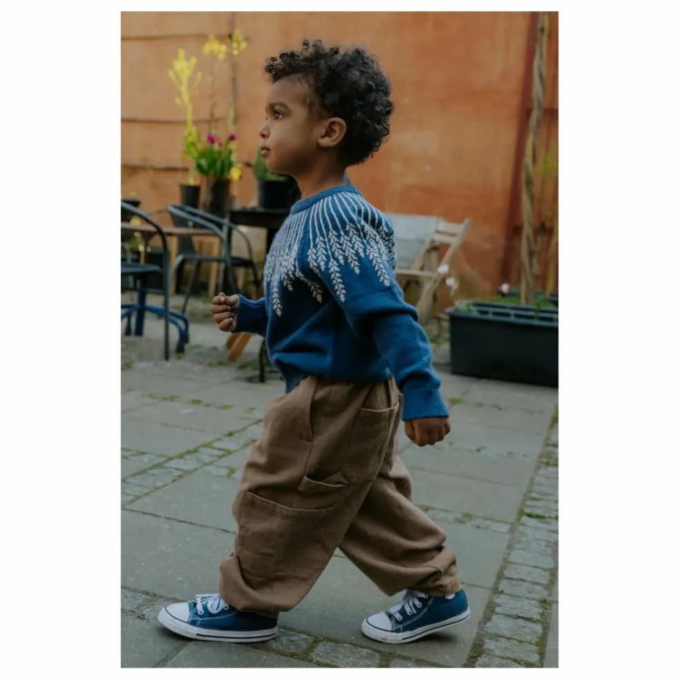 Pull Alon Leaf | Bleu