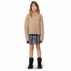 Pull Boutonné Ailes Laine | Beige