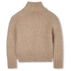 Pull Boutonné Ailes Laine | Beige