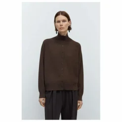 Pull Boutonné Laine Mérinos Extra Fine | Marron