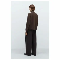 Pull Boutonné Laine Mérinos Extra Fine | Marron