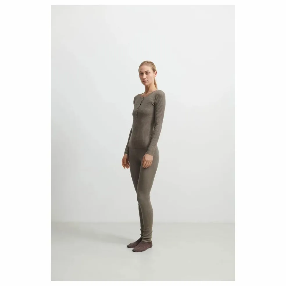 Pull Boutonné Laine Mérinos - Collection Femme | Noisette