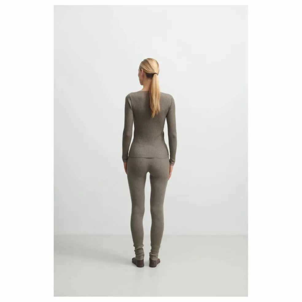 Pull Boutonné Laine Mérinos - Collection Femme | Noisette