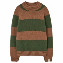 Pull Boxfish Rayé Laine | Marron