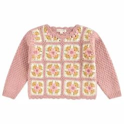 Pull Brodé Alicia Laine | Rose