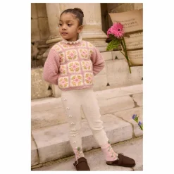 Pull Brodé Alicia Laine | Rose