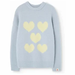 Pull Bull Cœurs | Gris clair